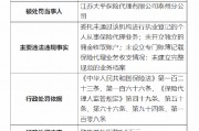 江蘇大平保險代理有限公司泰州分公司被罰6.5萬元：因未開立獨立的傭金收取賬戶等四項主要違法違規(guī)事實