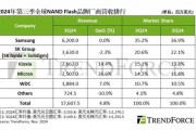 機構(gòu)：2024第三季度全球NAND閃存產(chǎn)業(yè)營收增長4.8%