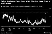美元對沖成本升至2022年以來最高 交易員準備迎接美國大選風險