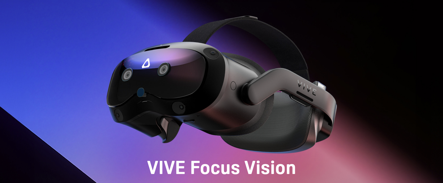 HTC VIVE Focus Vision 頭顯首銷：VR 眼動(dòng)追蹤、支持立體彩透，9888 元