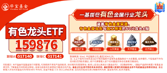 稀土繼續(xù)活躍，北方稀土漲近7%，有色龍頭ETF（159876）盤中上探3．41%，機構(gòu)：稀土行業(yè)新周期或已開啟