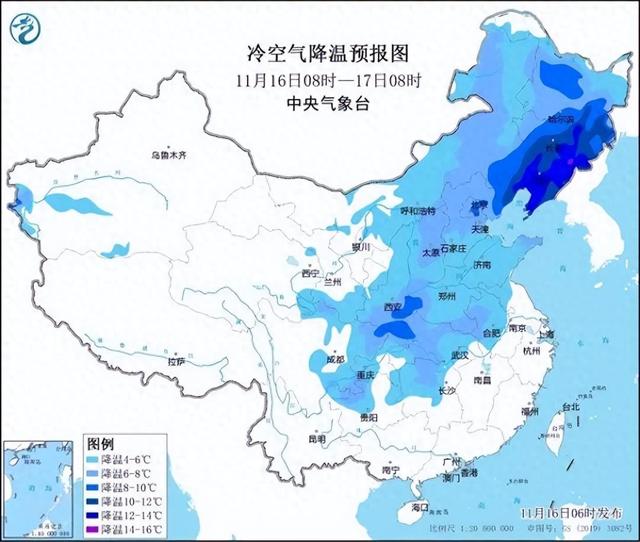 冷冷冷！大風＋降溫都來了！全國冰凍線進程圖出爐，這些地方雨雪天氣持續(xù)在線