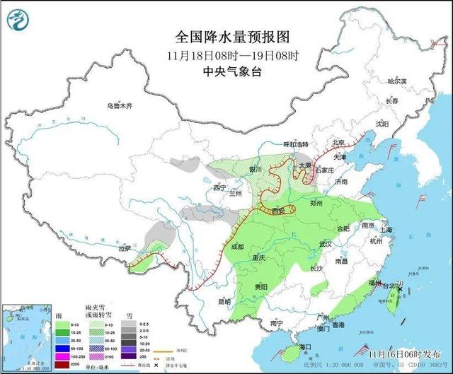 冷冷冷！大風＋降溫都來了！全國冰凍線進程圖出爐，這些地方雨雪天氣持續(xù)在線