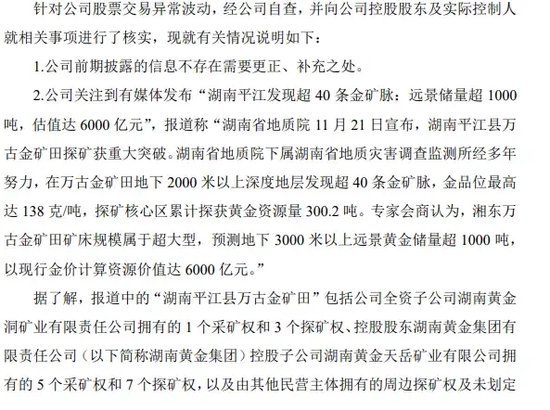 一地發(fā)現(xiàn)超40條金礦脈，這只黃金股躺贏？公司最新回應(yīng)！AI醫(yī)療有新利好