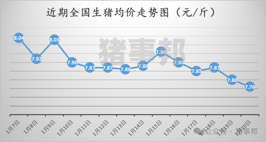 1月20日豬價(jià)匯總（多數(shù)延續(xù)跌勢(shì)?。?></p>
<p><p style=