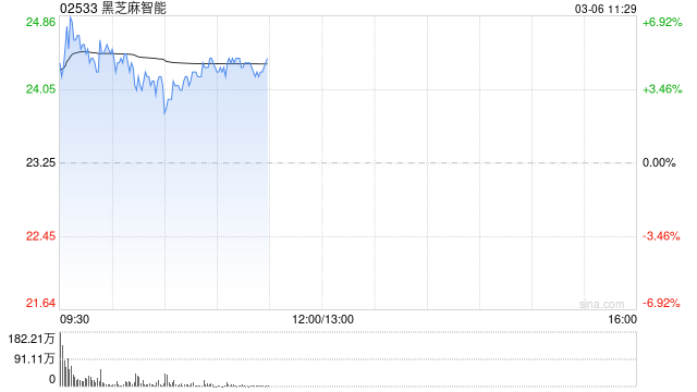 黑芝麻智能早盤高開逾6% 公司預(yù)計2024年度實現(xiàn)扭虧為盈