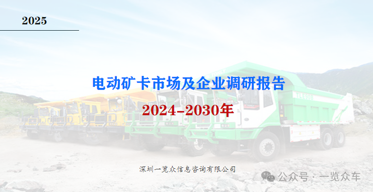 2024-2030年電動(dòng)礦卡市場(chǎng)及企業(yè)調(diào)研報(bào)告