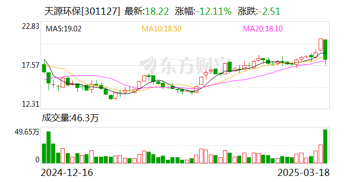 天源環(huán)保發(fā)布2024年報：營收凈利雙增長 多元化發(fā)展格局顯現(xiàn)